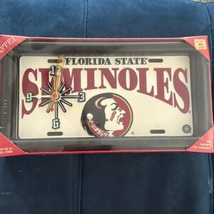 Vintage FSU Framed Clock
